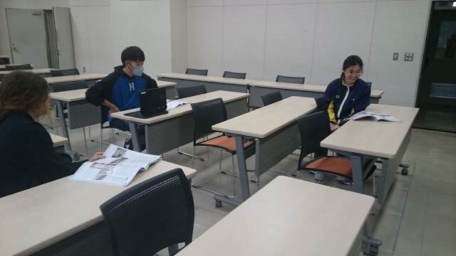 英語暗唱大会練習風景①