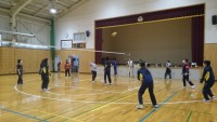 親子バレーボール、ファイト！