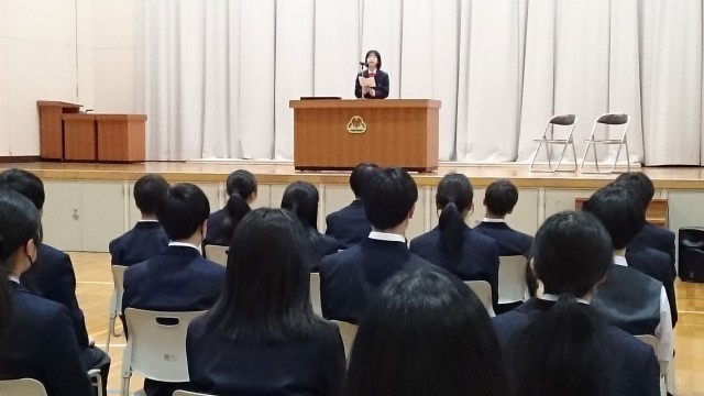 生徒会代表の言葉